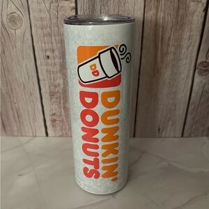 Coffee Shop Pink & Orange Tumbler – Donut Inspired – 20oz Cold Cup